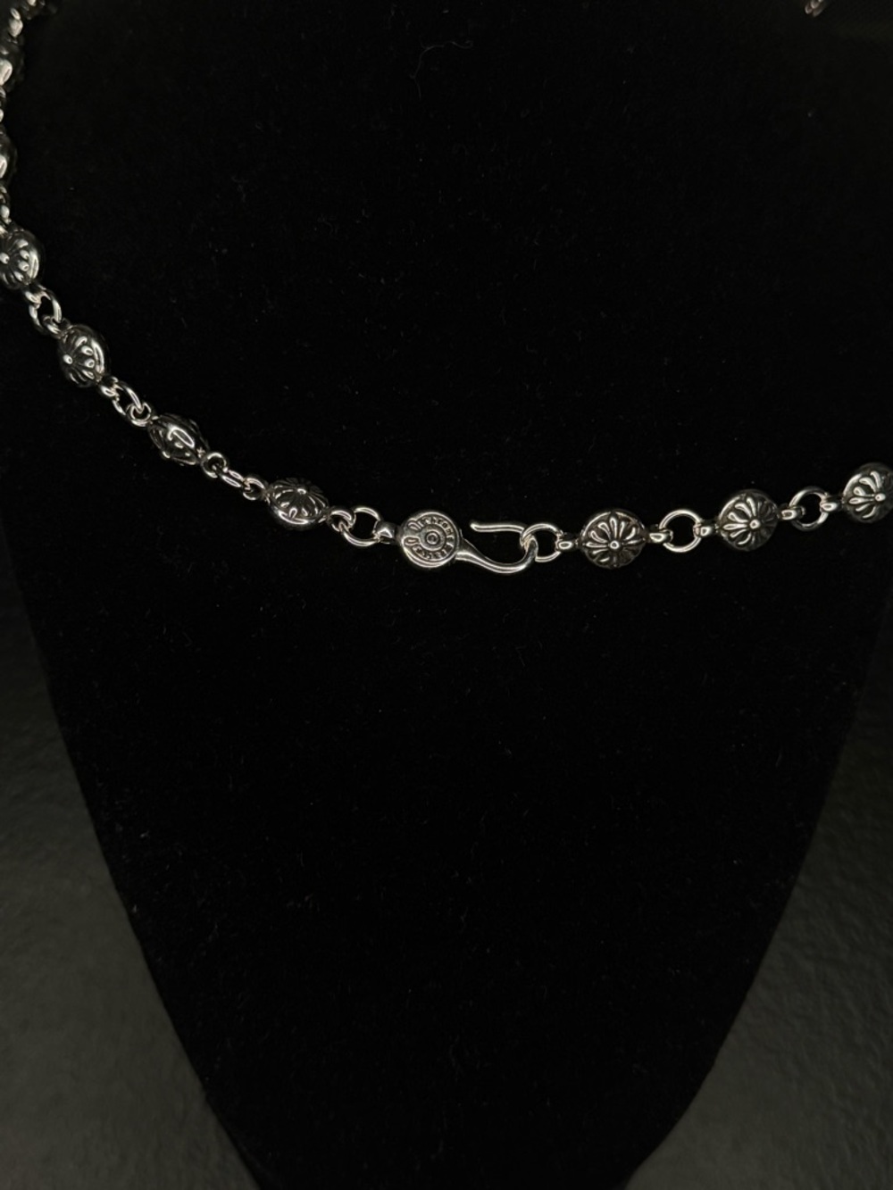 Chrome Hearts Floral Cross Motif Detailed Chain Unisex Necklace - Picture 6 of 6